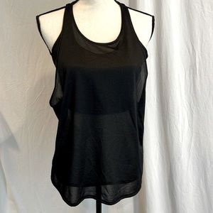 Lululemon Pushing Limits Black Tank Size 10 EUC